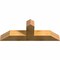 Ekena Millwork Portland Rough Sawn Timber Gable Bracket, Western Red Cedar, 48"W x 18"H x 6"D x 6"F, 9/12 Pitch GBW048X18X0606POR00RWR - alternate 2
